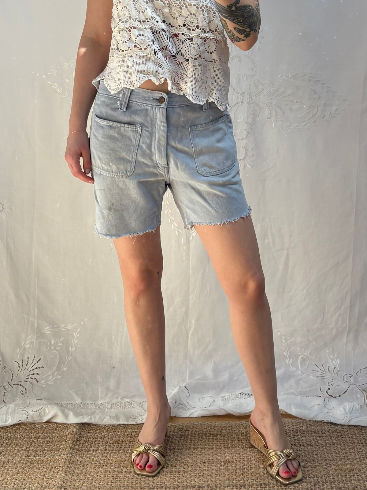 1970s Denim Shorts