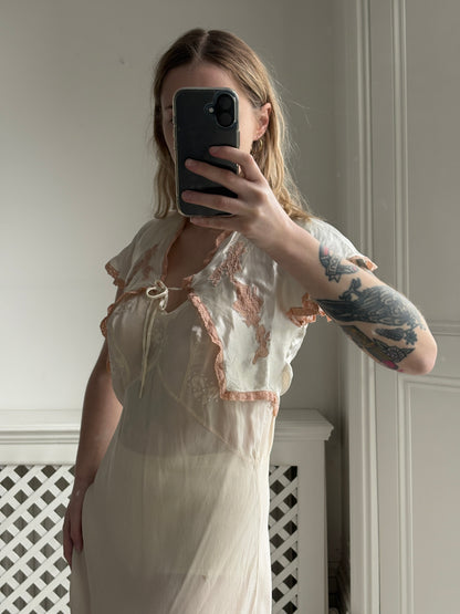 1930s Ultra Cropped Bed Jacket