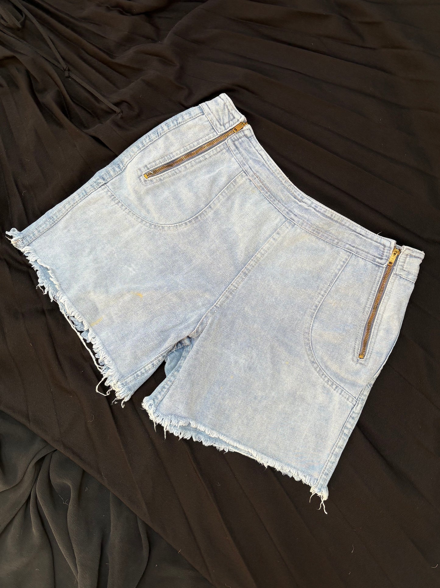 1970s Zip Front Shorts
