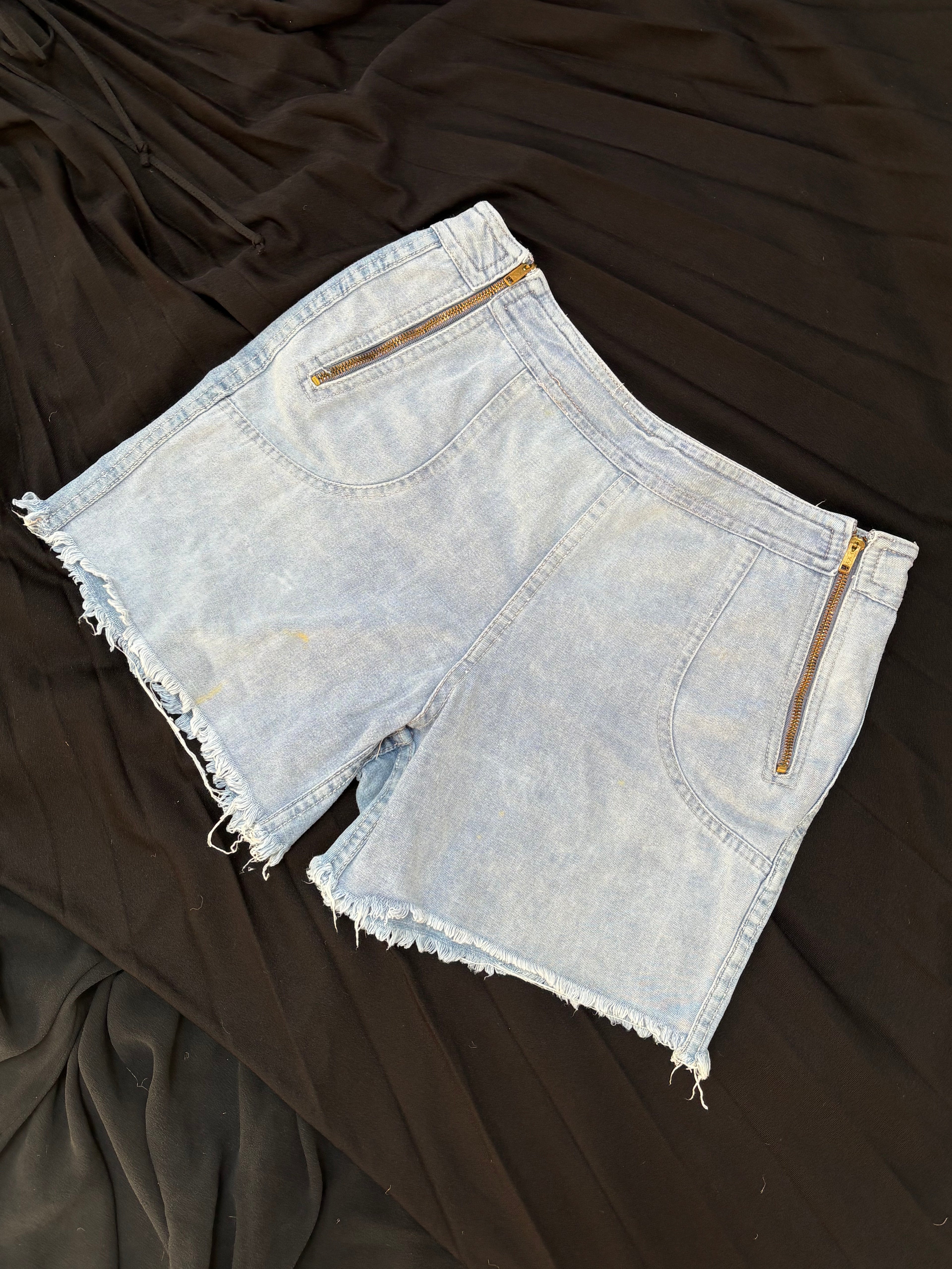 1970s Zip Front Shorts