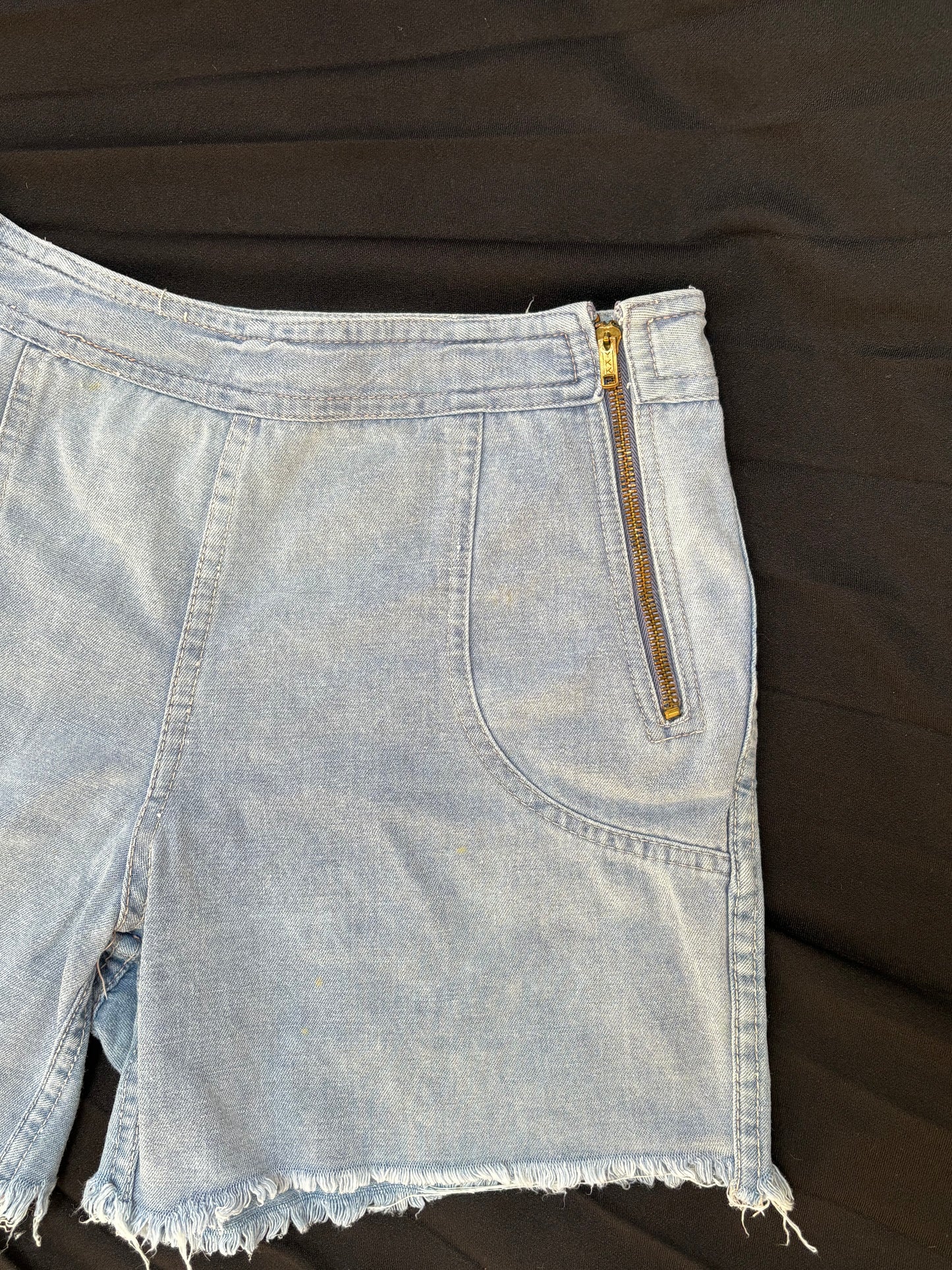 1970s Zip Front Shorts