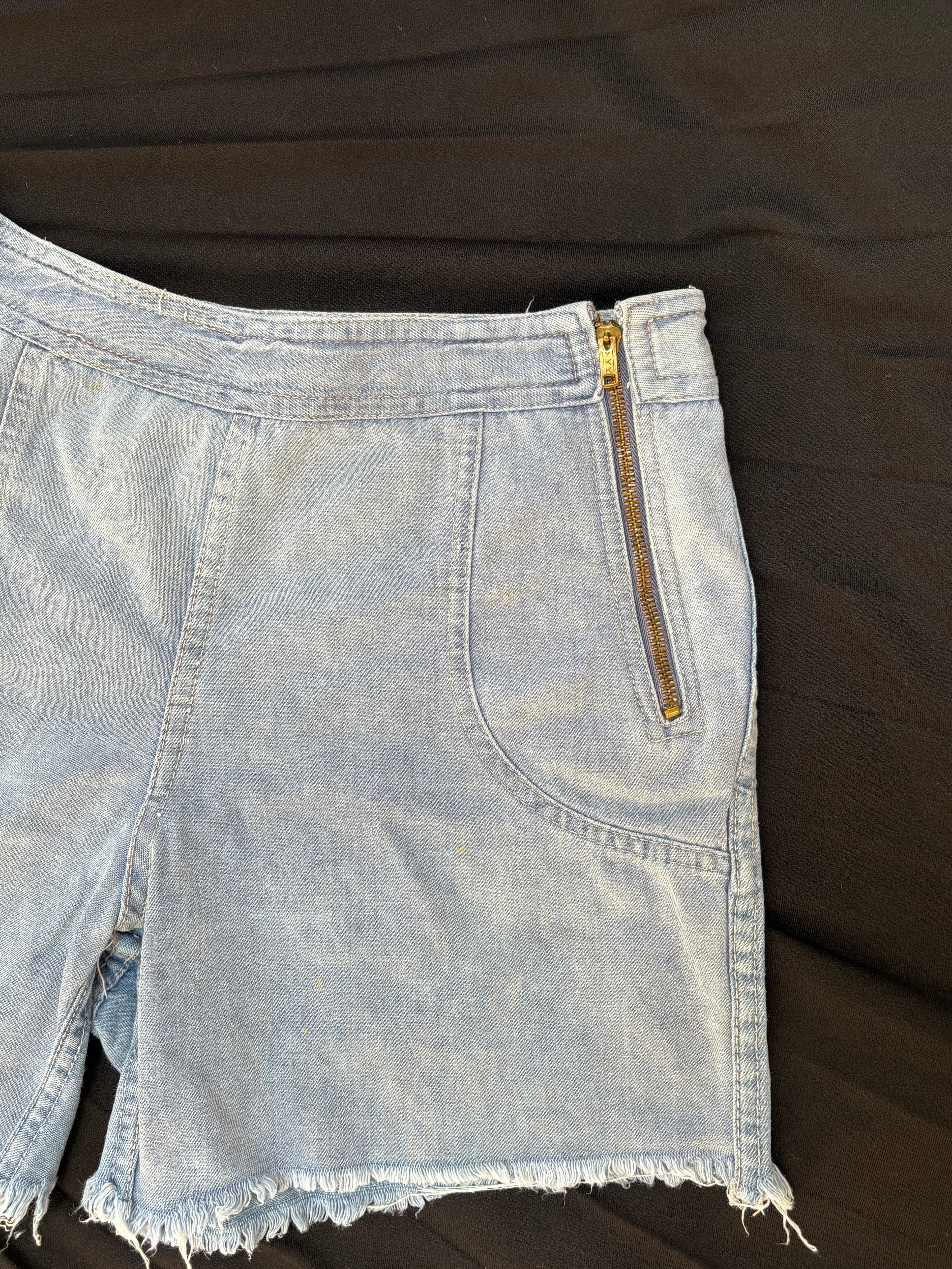 1970s Zip Front Shorts