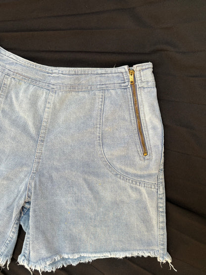 1970s Zip Front Shorts