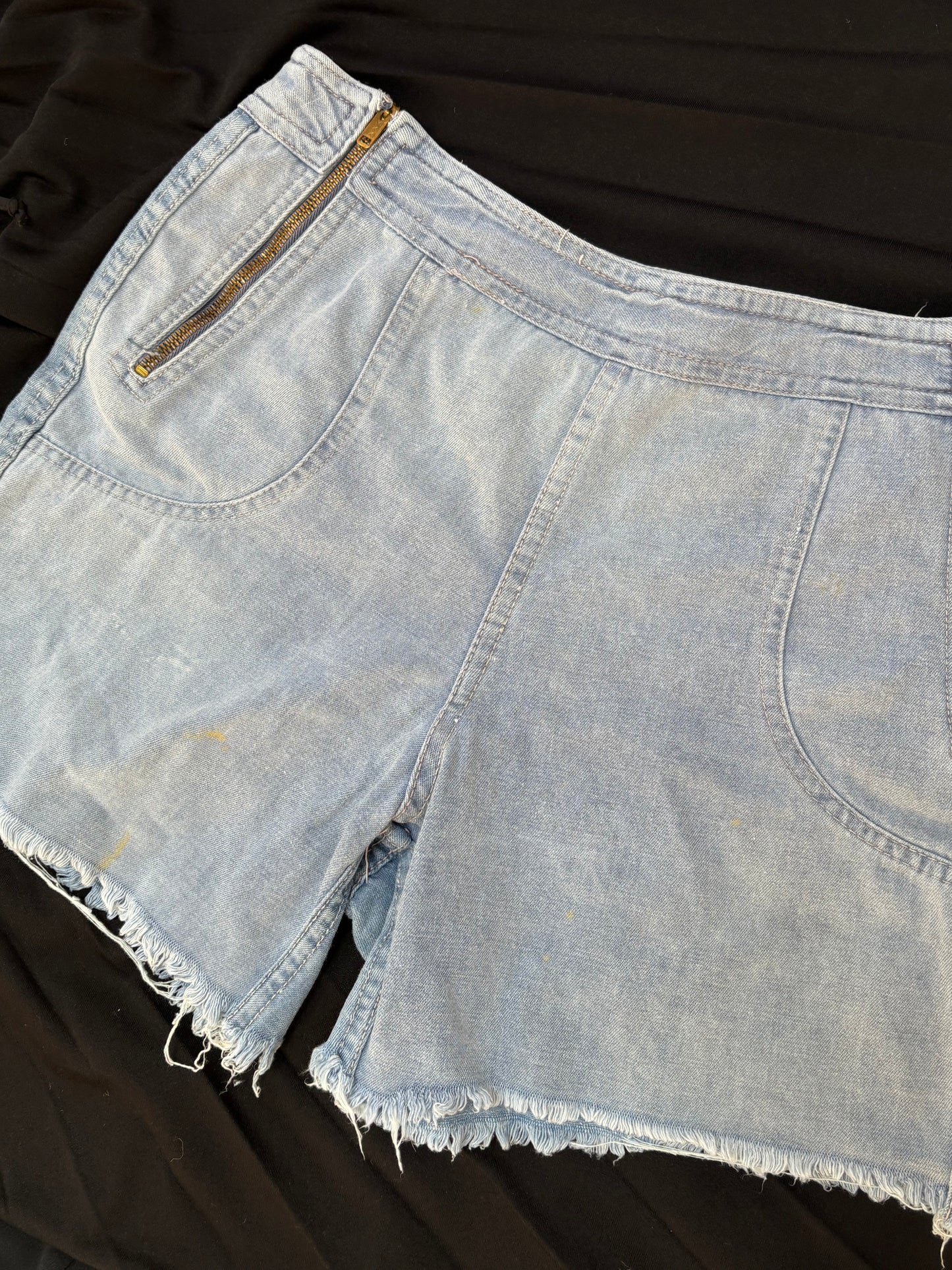 1970s Zip Front Shorts