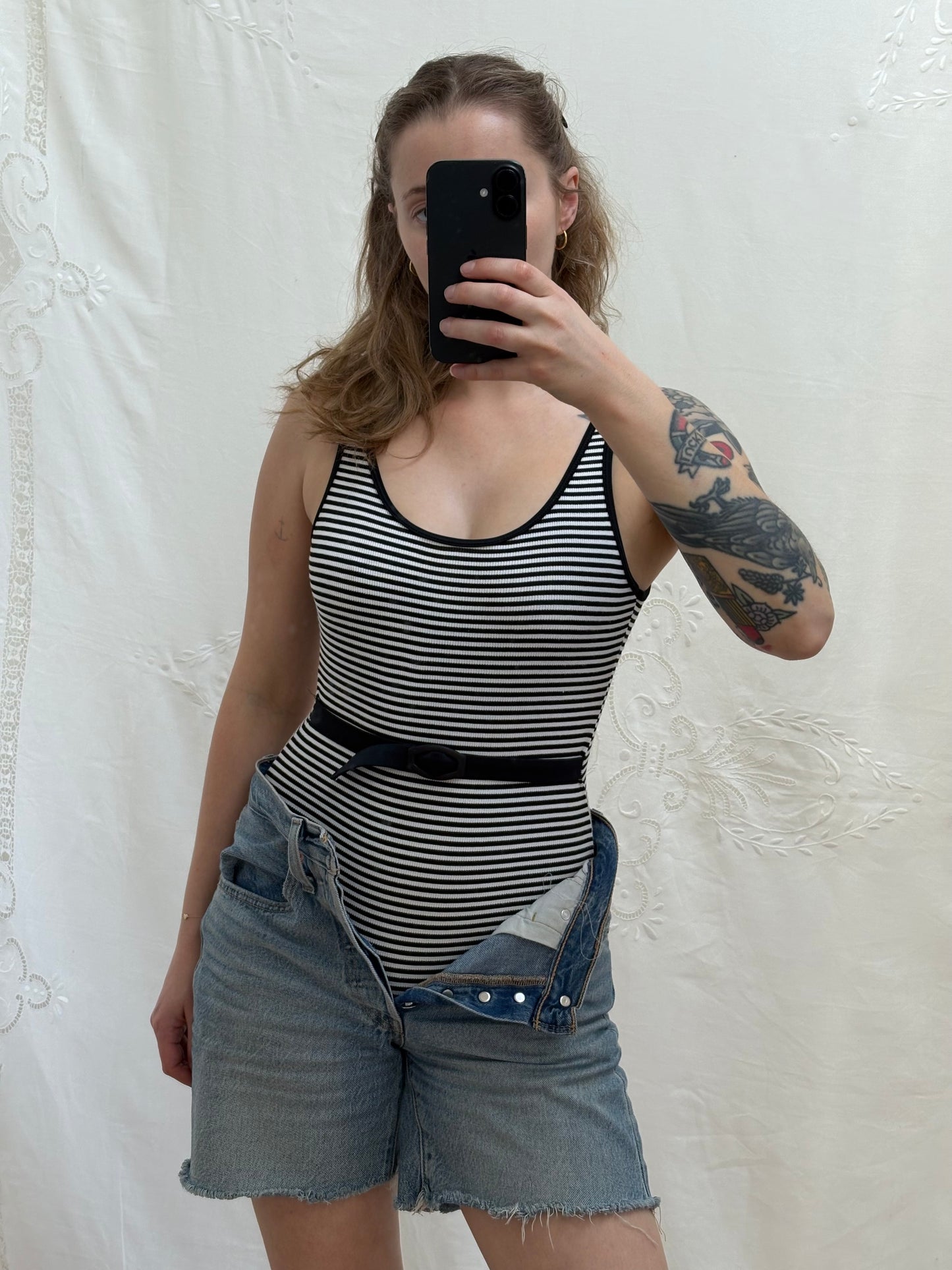 Vintage 1990s Deadstock Low Back Swimsuit