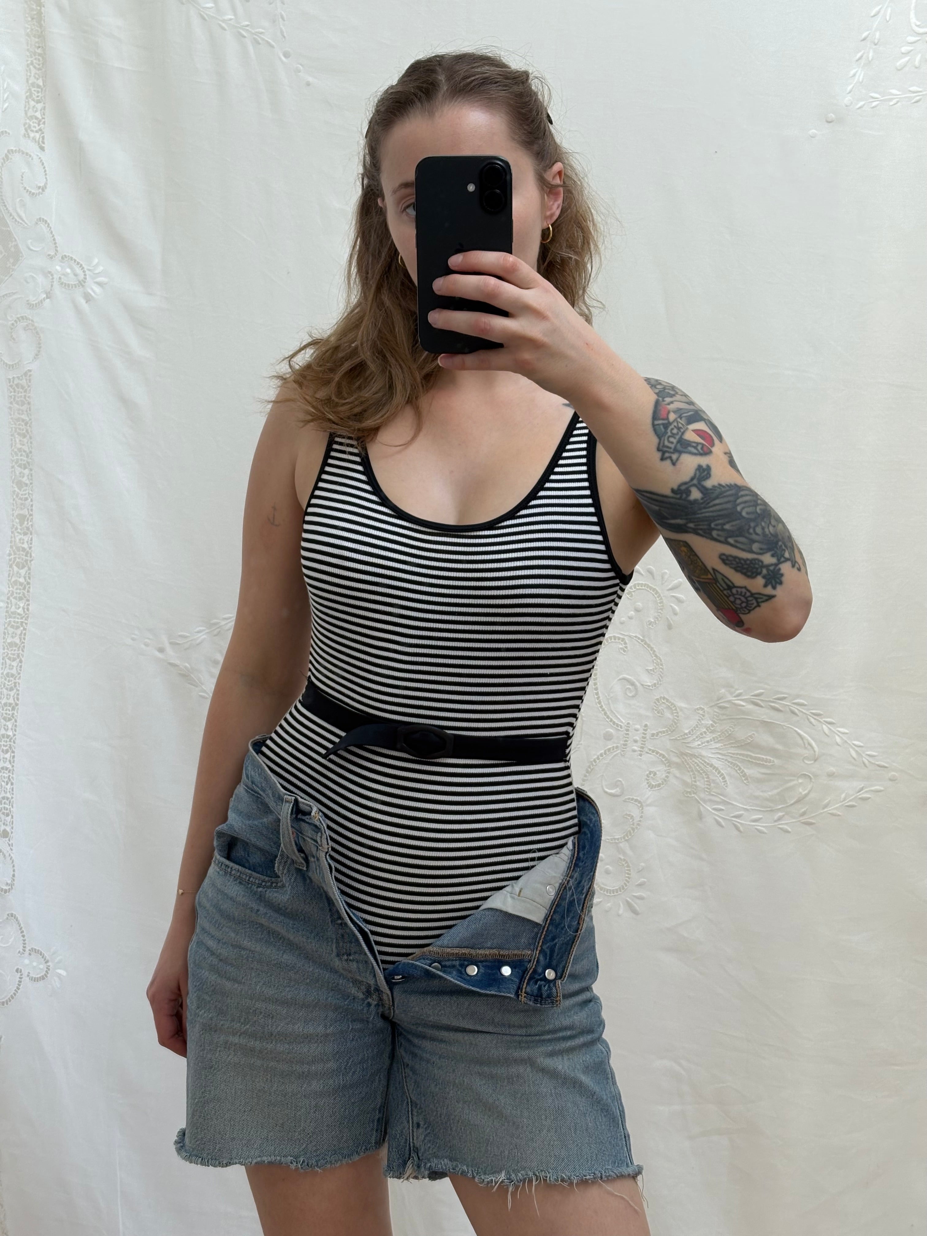 Vintage 1990s Deadstock Low Back Swimsuit