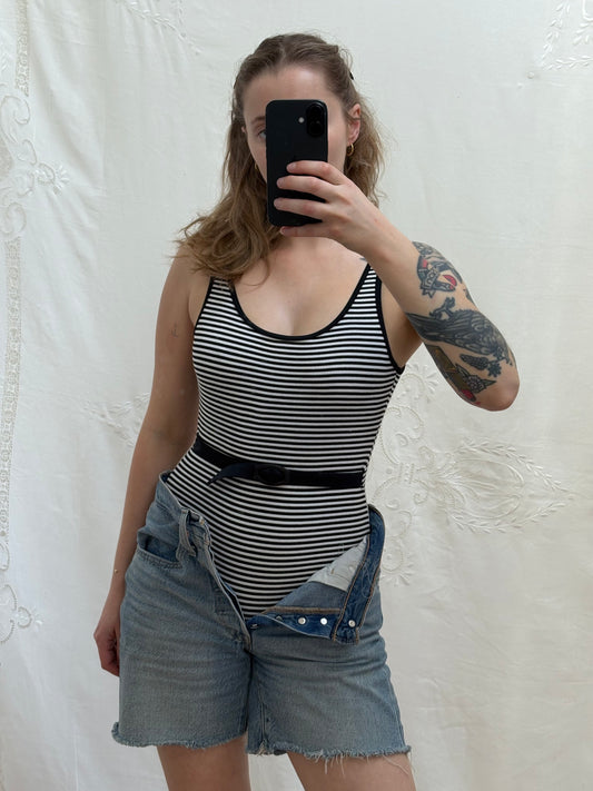 Vintage 1990s Deadstock Low Back Swimsuit