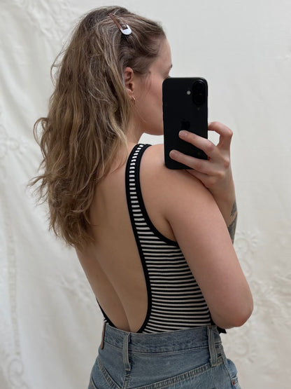 Vintage 1990s Deadstock Low Back Swimsuit