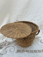 Vintage Birkin Style Basket Handbag