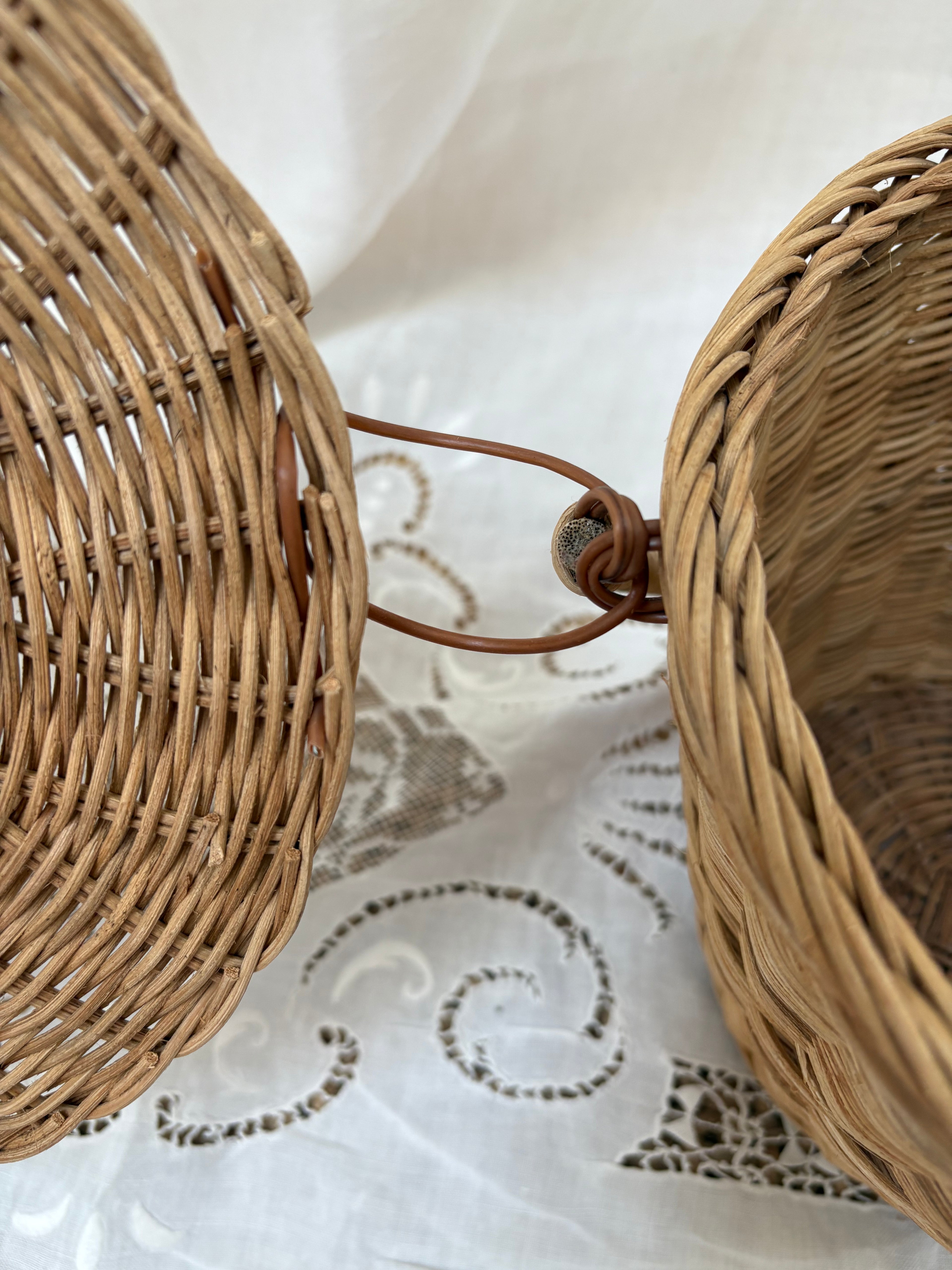 Vintage Birkin Style Basket Handbag