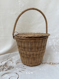 Vintage Birkin Style Basket Handbag