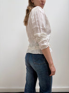 1990s Ruffle Blouse