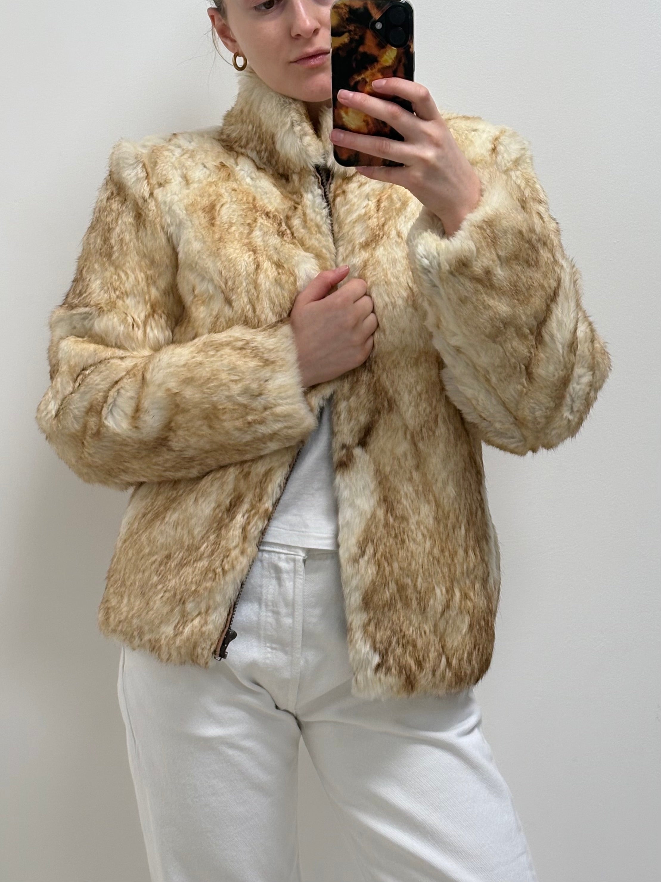 1970s Rabbit Fur Coat