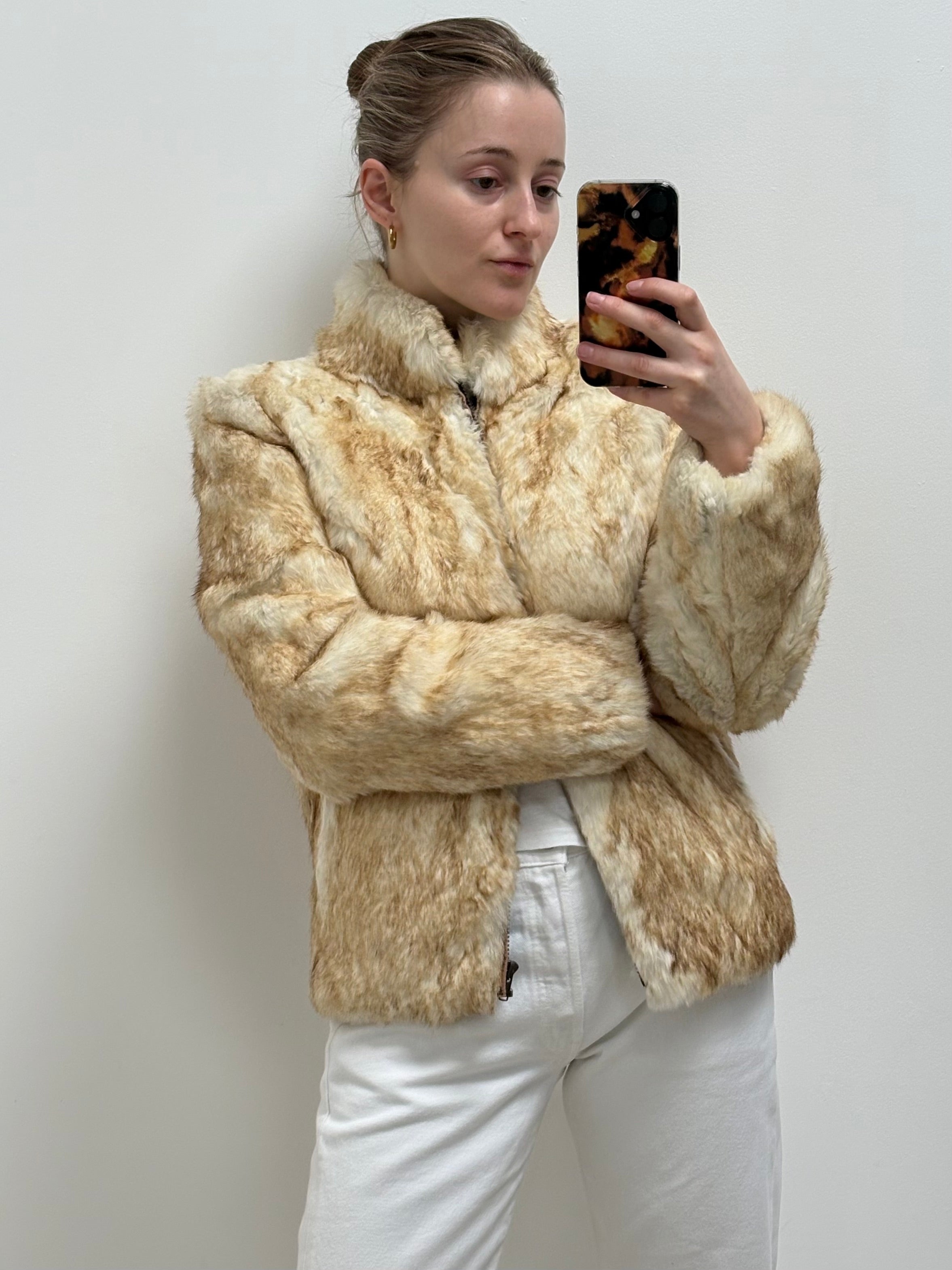 1970s Rabbit Fur Coat