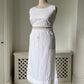 1990s Reworked Antique Tablecloth Skirt