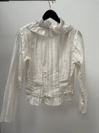 1990s Ruffle Blouse