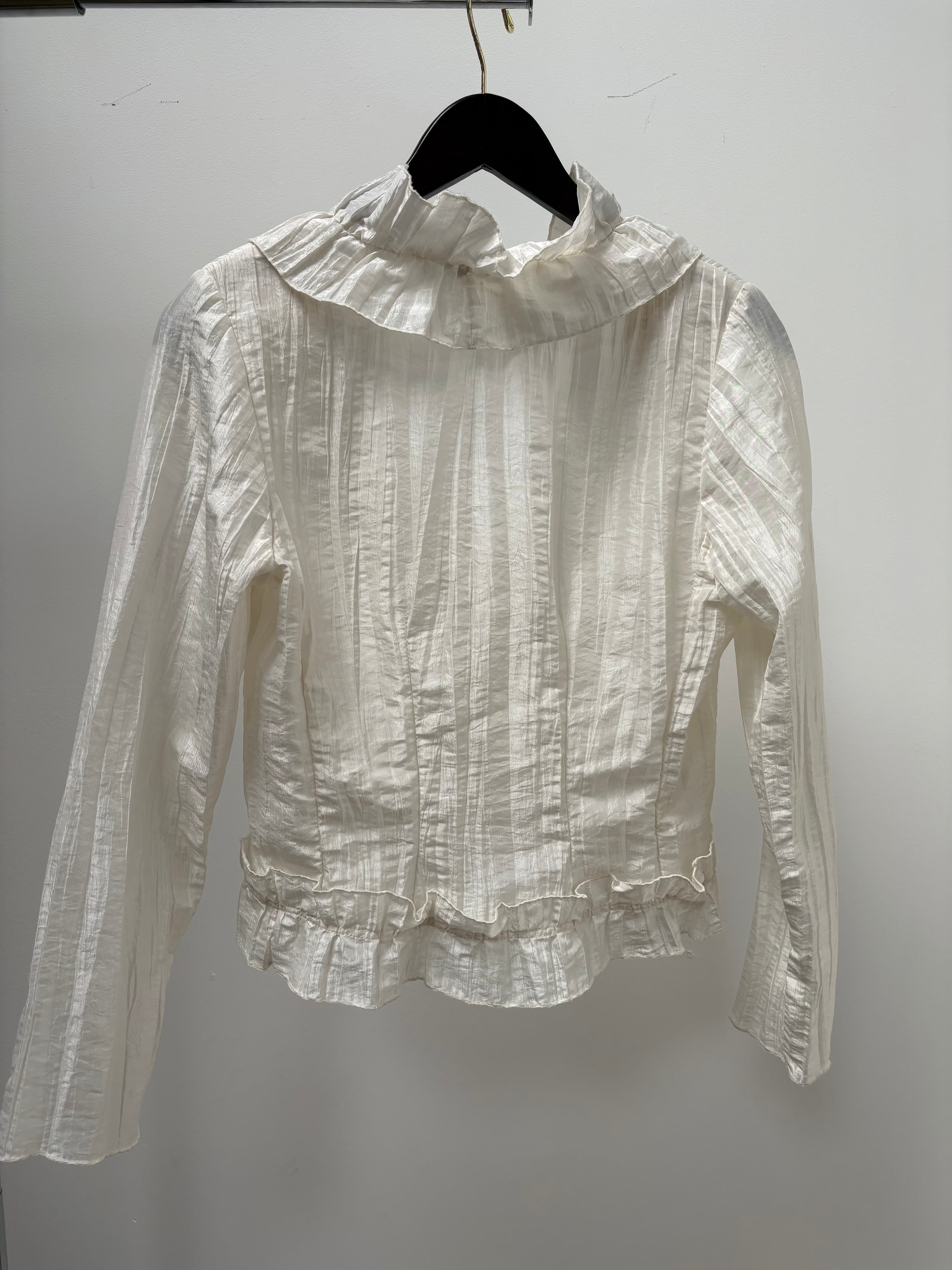1990s Ruffle Blouse