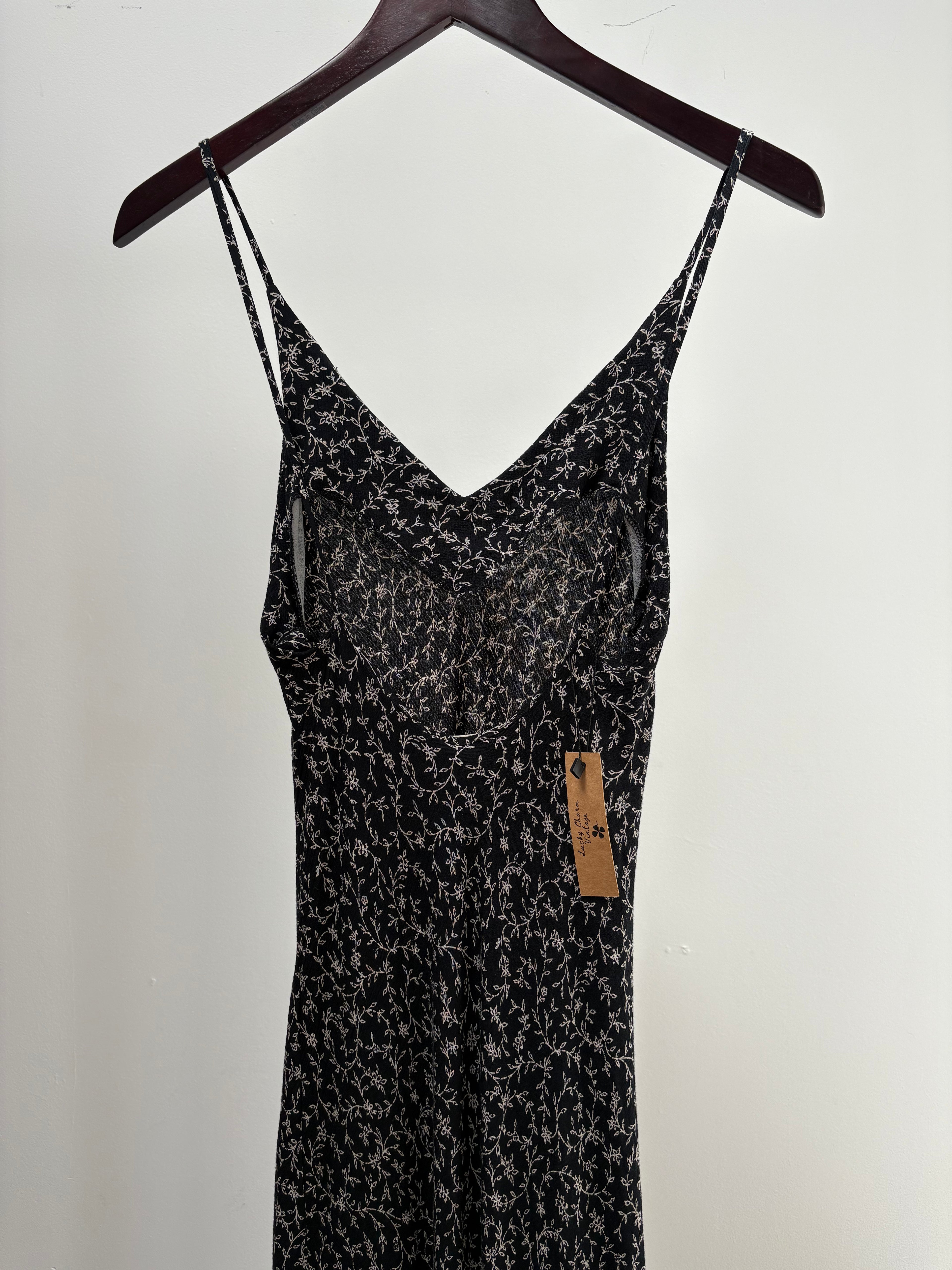 1990s Floral Slip Dress