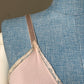 1940s Pink Midi Pink Slip with Crossover Bust