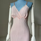 1940s Pink Midi Pink Slip with Crossover Bust