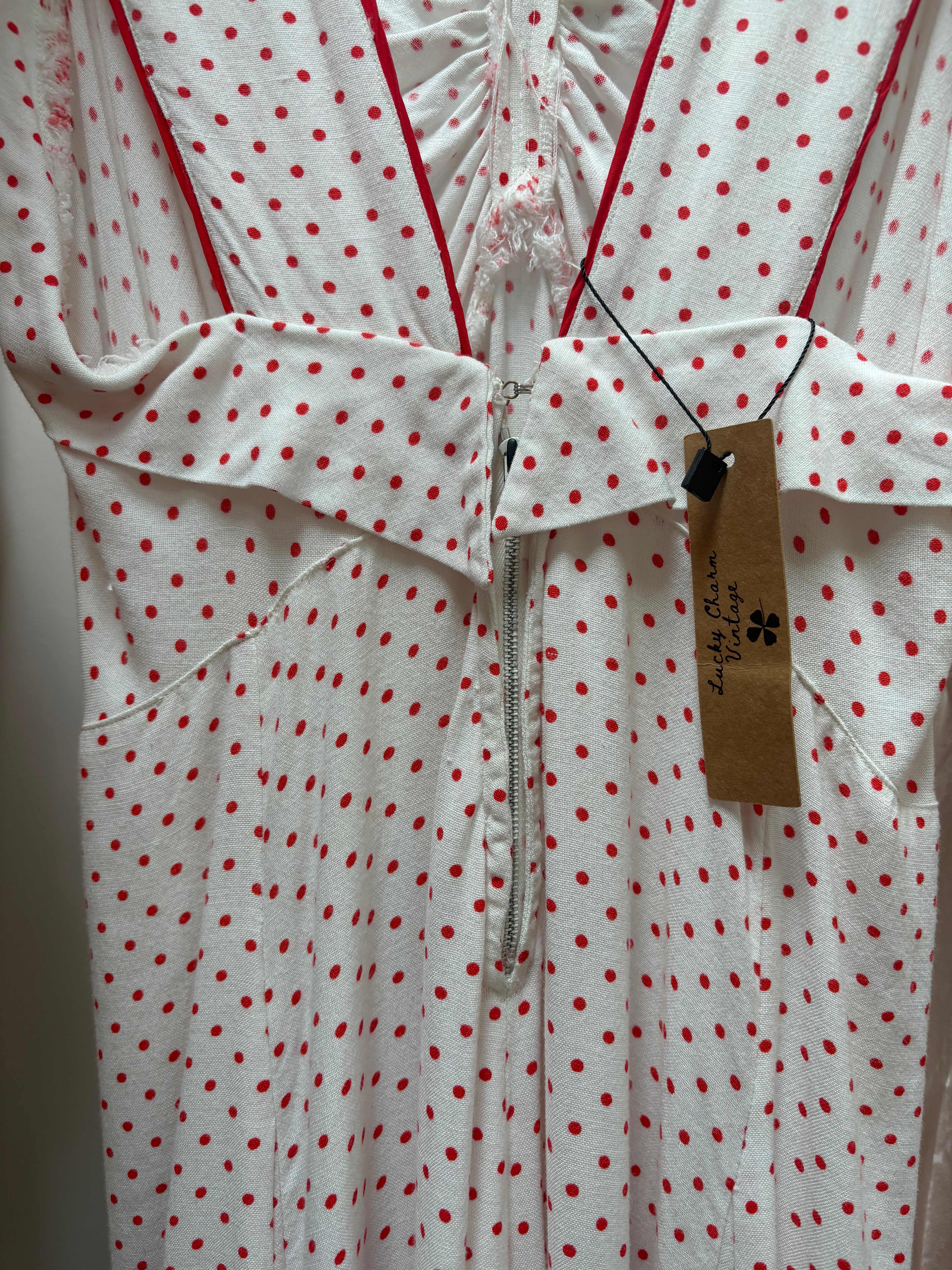 1930s Cotton Matching Dress Set
