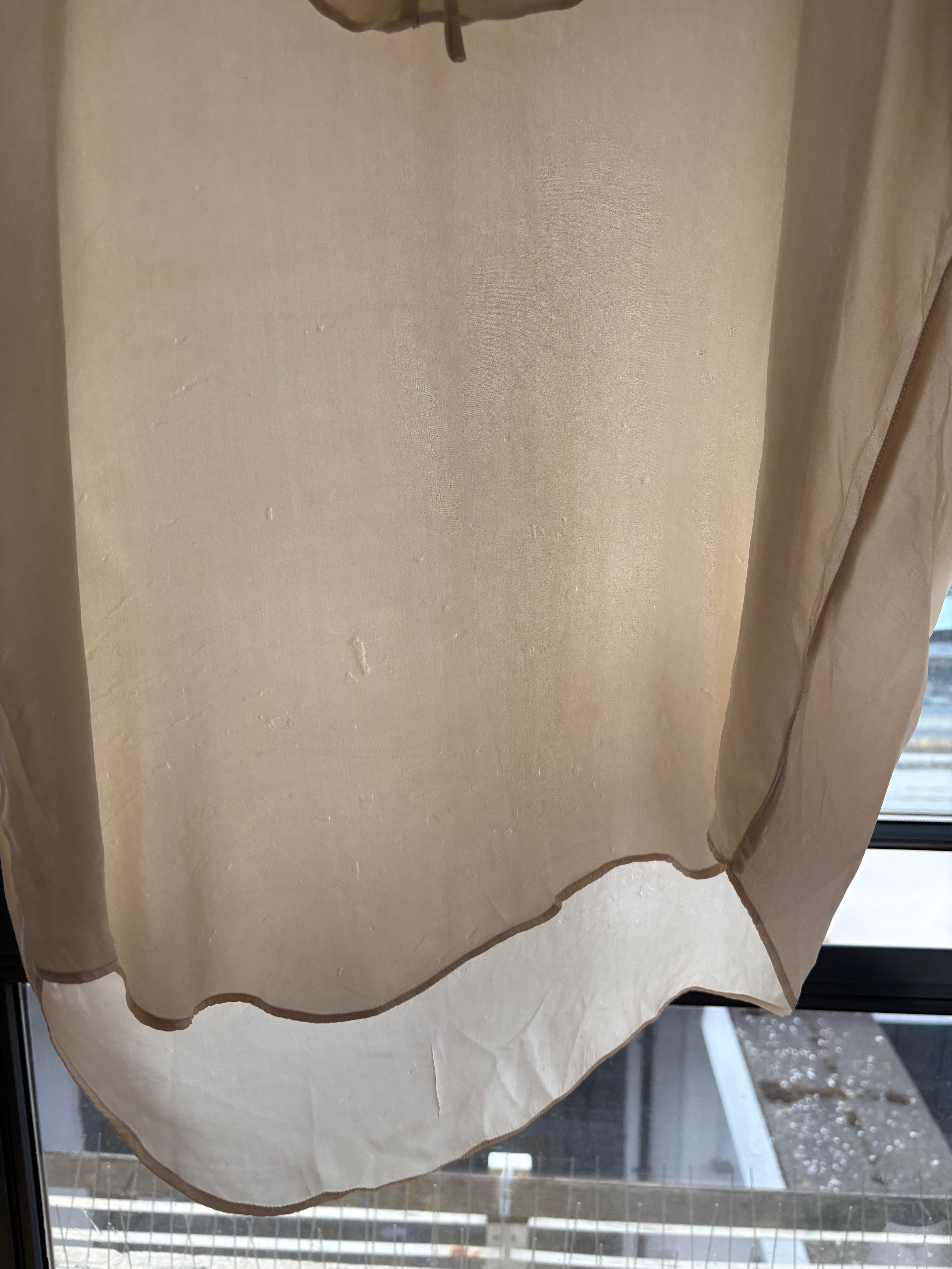 2000s Silk Ruffle Blouse