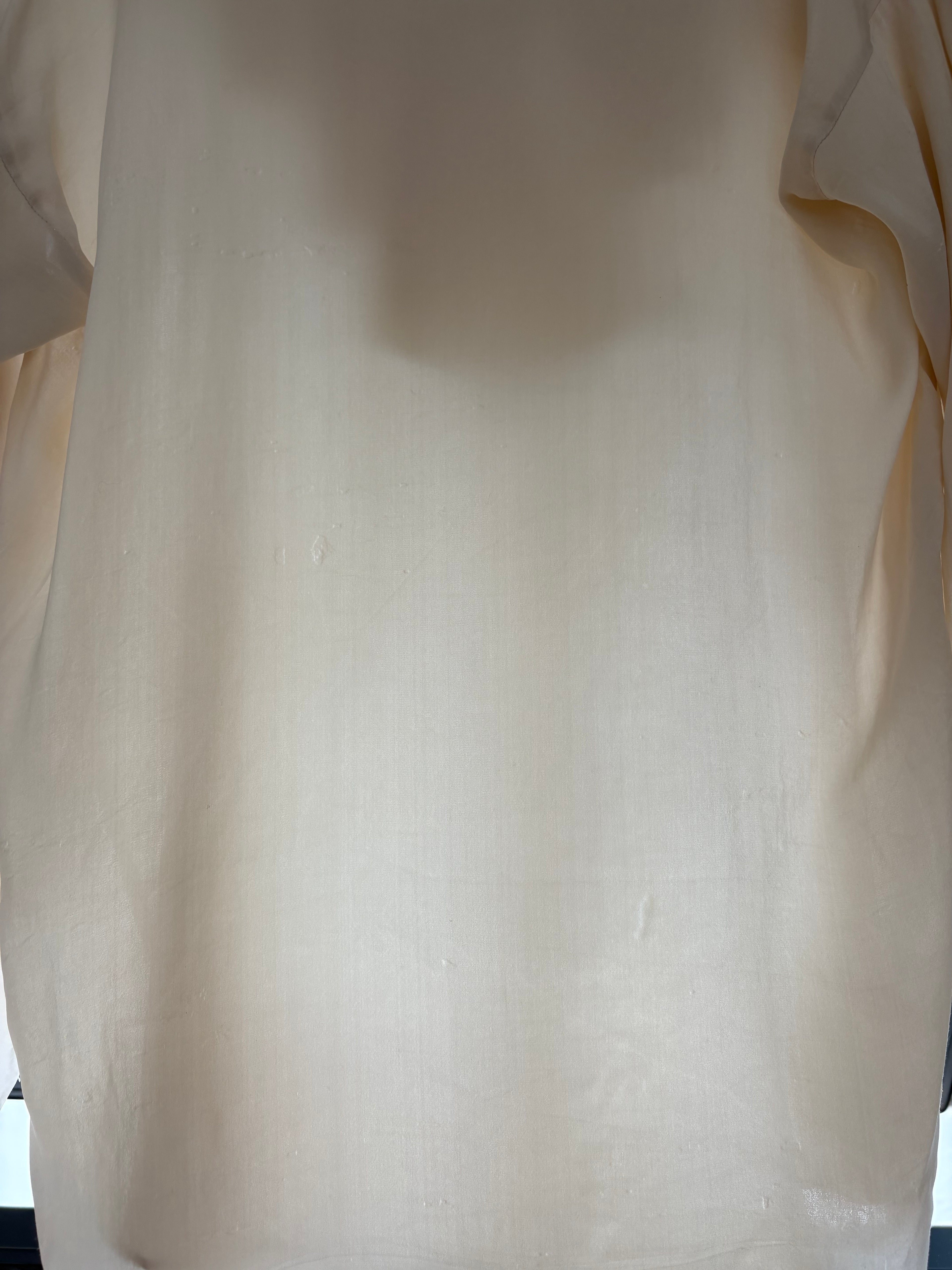2000s Silk Ruffle Blouse