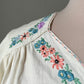 1940s Hand Embroidered Cotton Bed Jacket