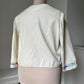 1940s Hand Embroidered Cotton Bed Jacket
