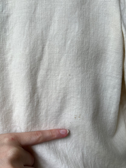 1940s Hand Embroidered Cotton Bed Jacket