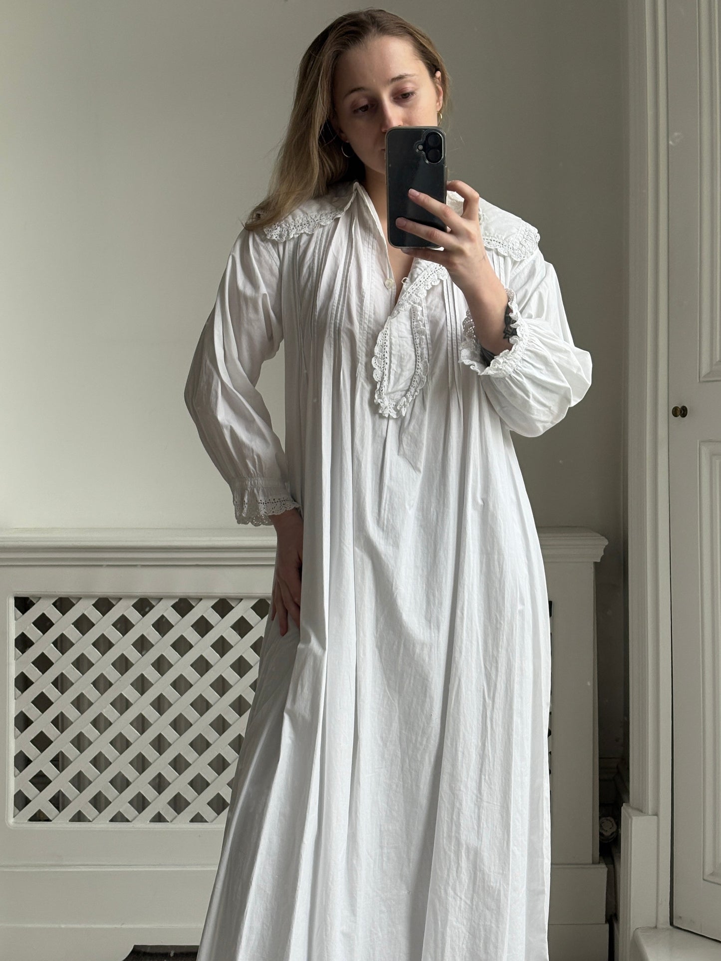 1900s Edwardian Cotton Nightdress