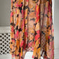1930s Silk Chiffon Floral Dress Set
