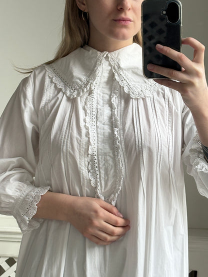 1900s Edwardian Cotton Nightdress