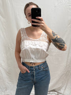 1910s Pure Cotton Corset Cover