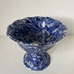 1970s 1980s Blue and White 'Blakeney Staffordshire' Ironstone Footed Urn Vase