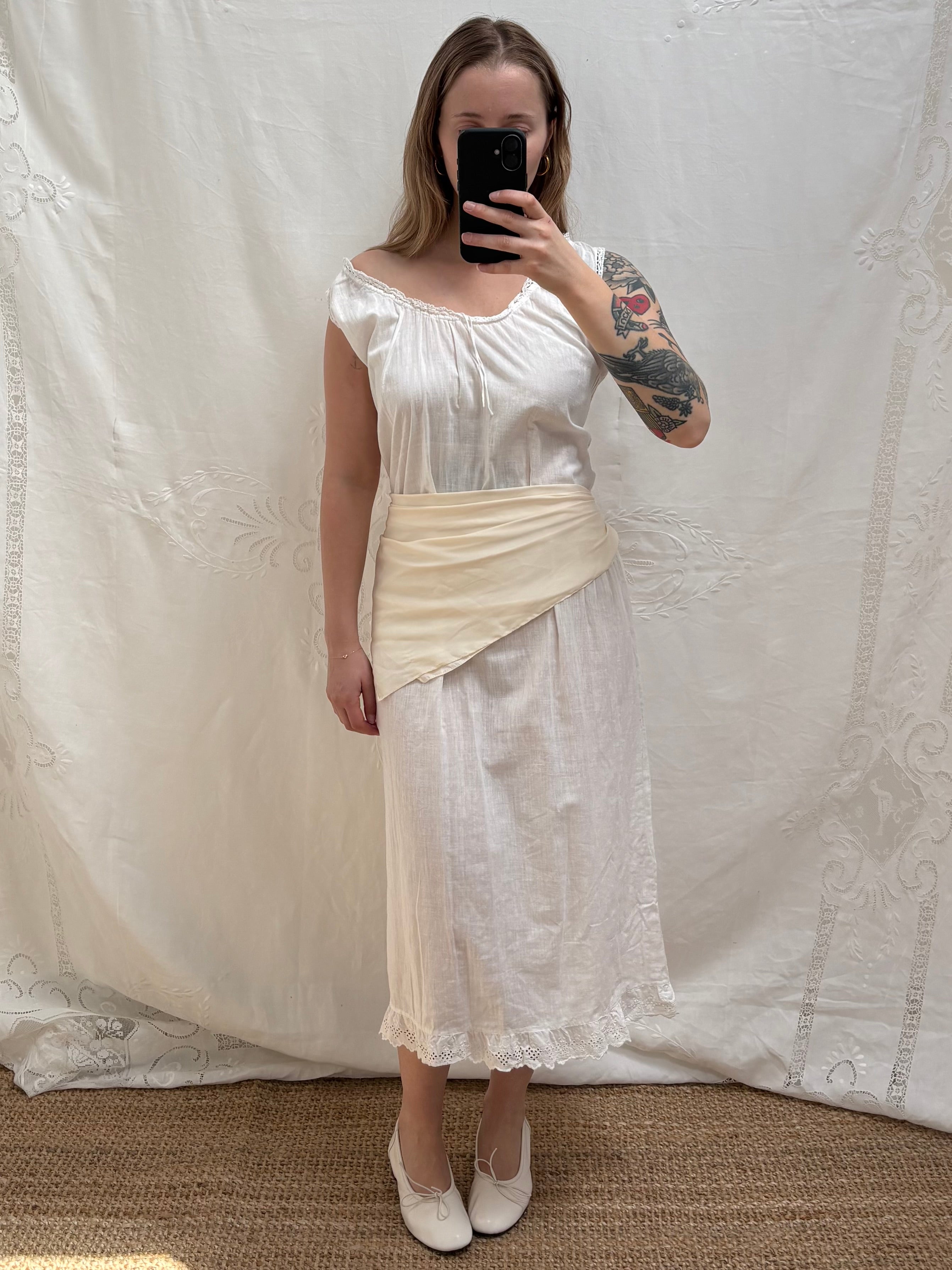 1910s Pure Cotton Dress