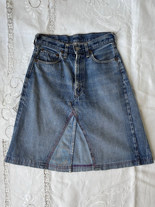 1950s 1960s *rare* Selvedge Big E Levi Jeans turned Skirt