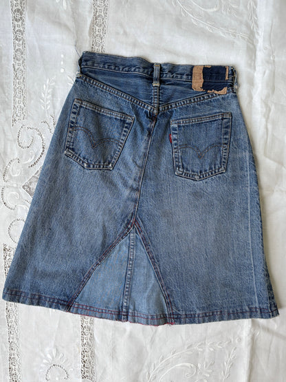 1950s 1960s *rare* Selvedge Big E Levi Jeans turned Skirt