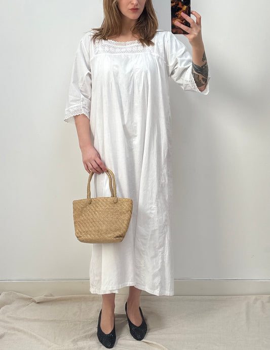 c.1910s White Cotton Nightdress
