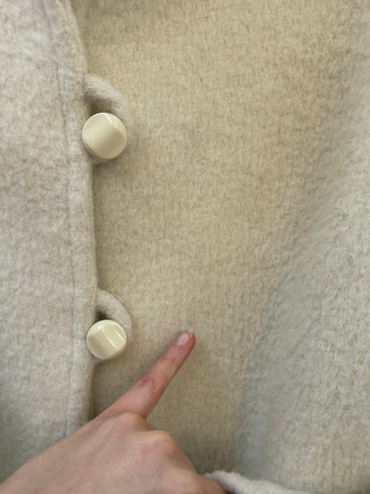 1980s 'Go Go Paris' Wool Blend Sculptural Coat