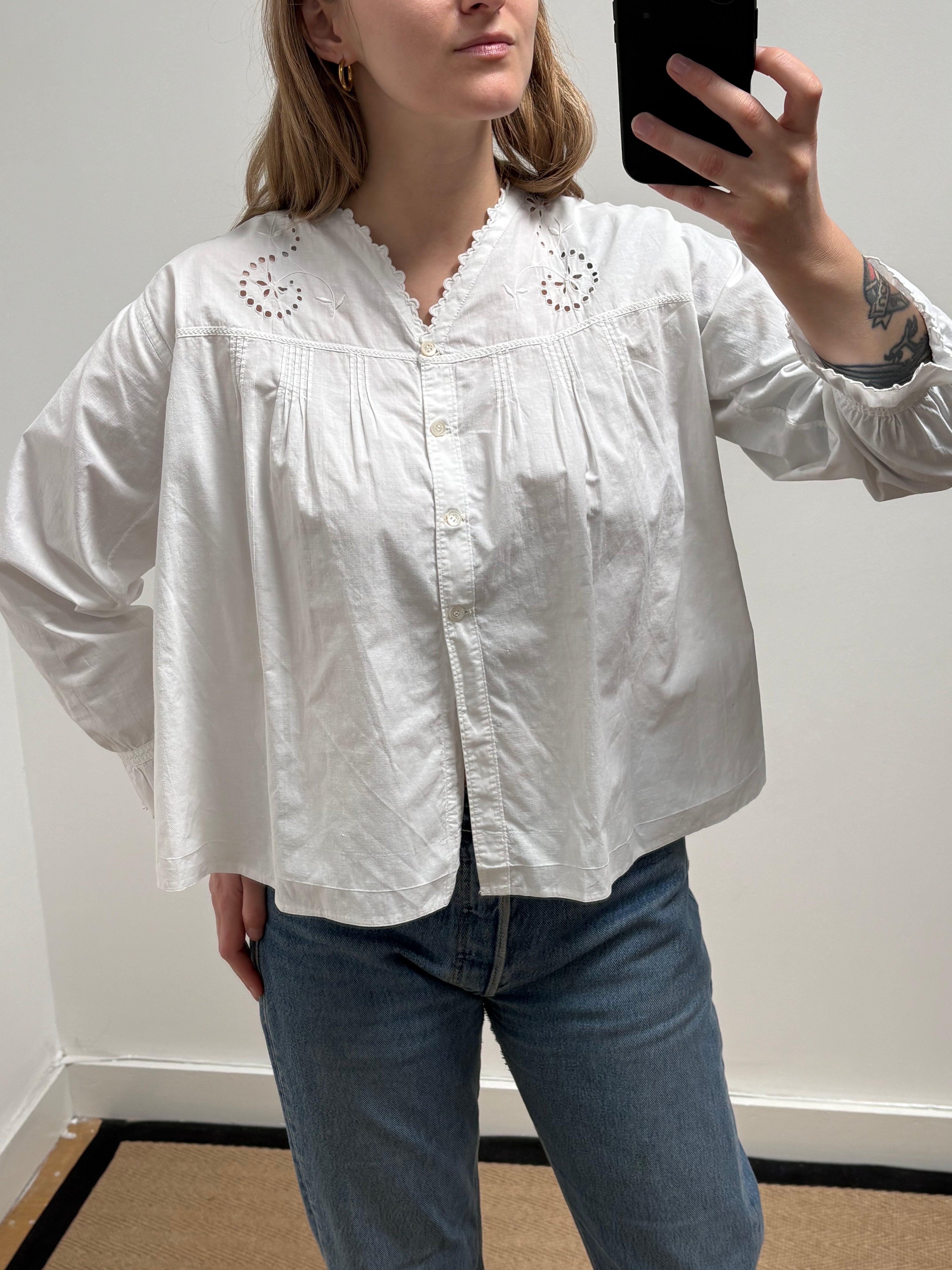 1910s Cotton Blouse
