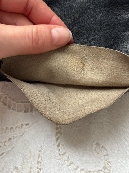 1960s Black Leather Gloves