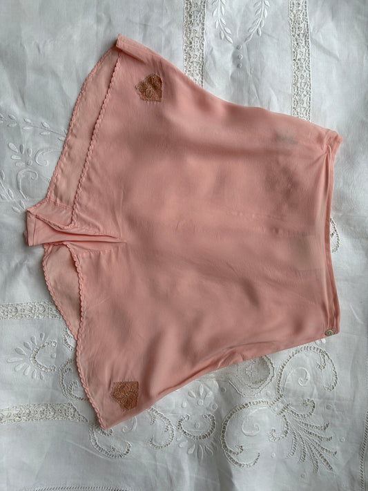 1940s 'CC41' Deadstock Pink Tap Pants