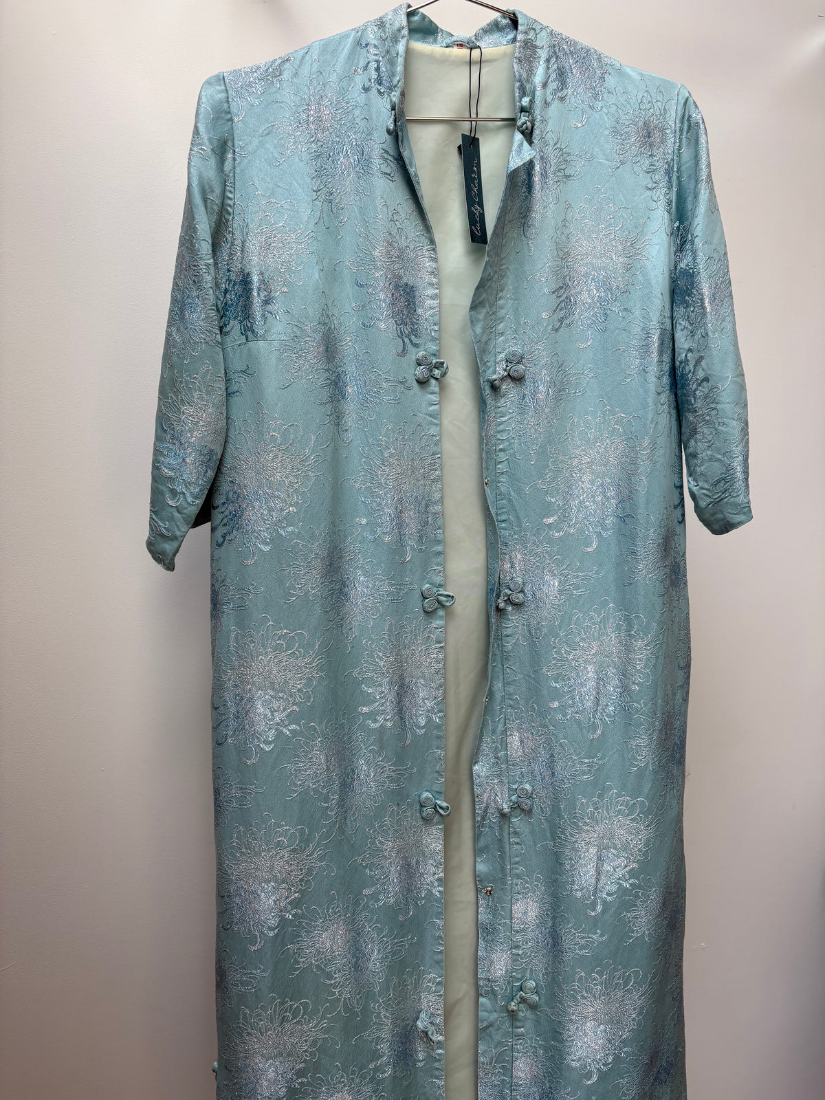 1960s Metallic Tang Hostess Coat