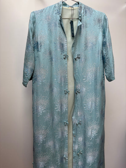 1960s Metallic Tang Hostess Coat