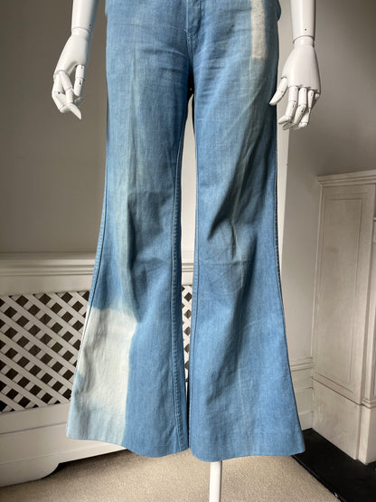 1970s Bleached Bell Bottom Jeans