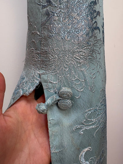 1960s Metallic Tang Hostess Coat