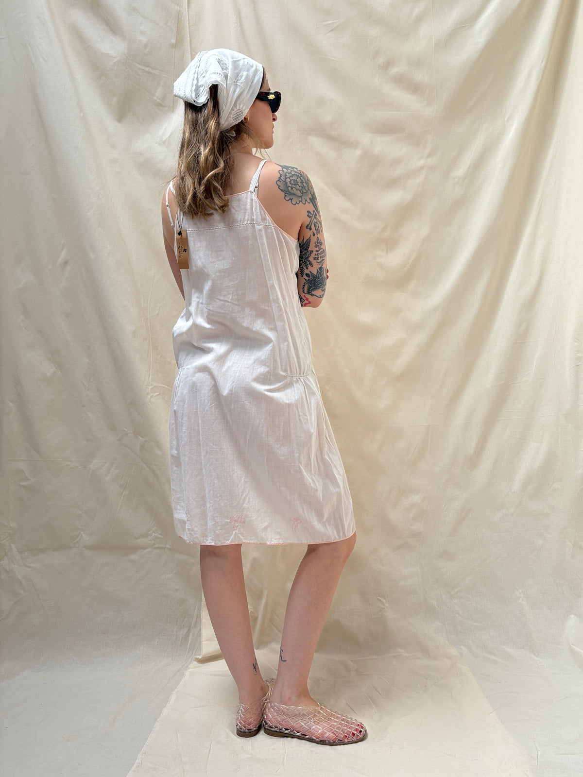 1920s Pure Cotton Slip Chemise