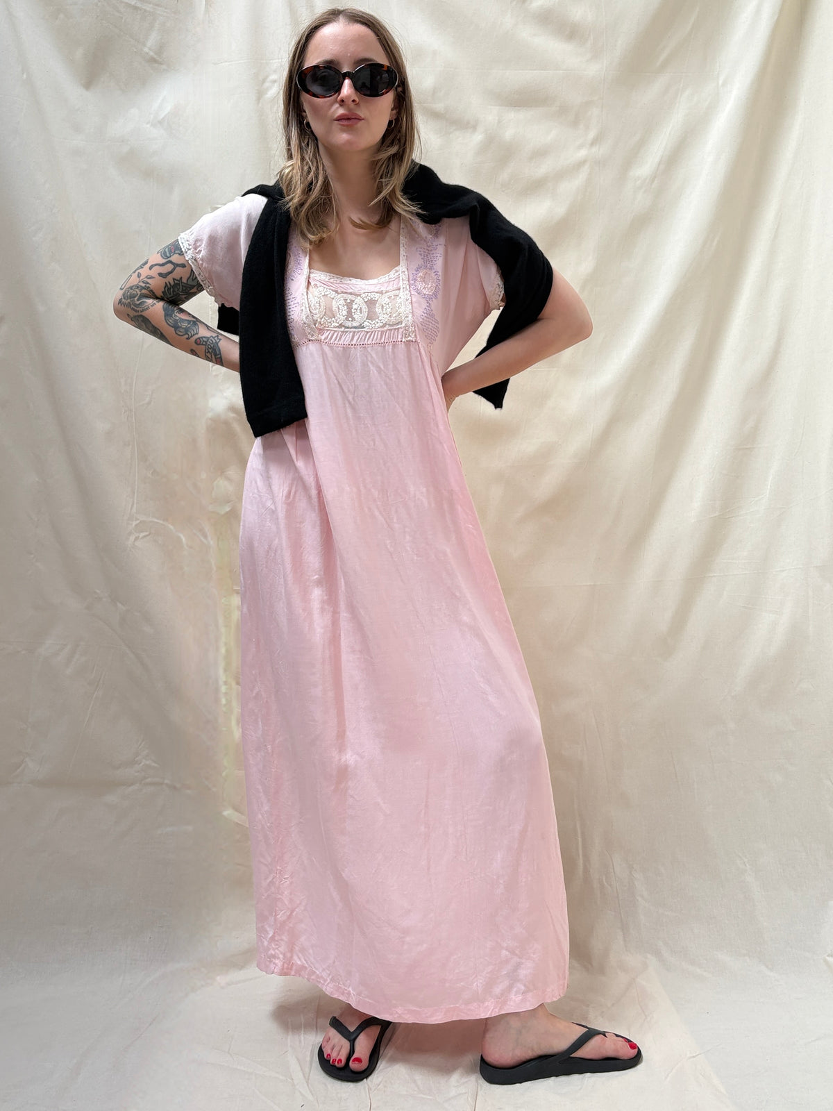 1920s Pure Cotton Nursing Dress