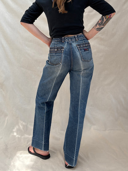 1970s 'Easy' Jeans with Press Crease Legs